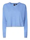 Pinko Cotton Sweater In Blue