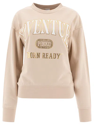 PINKO PINKO COTTON SWEATSHIRT WITH LOGO