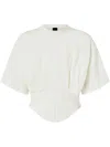 Pinko Corset-style Short Sweater In White