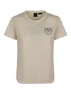 Pinko Love Birds-appliqué T-shirt In White