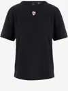 Pinko Cotton T-shirt With Logo In Black