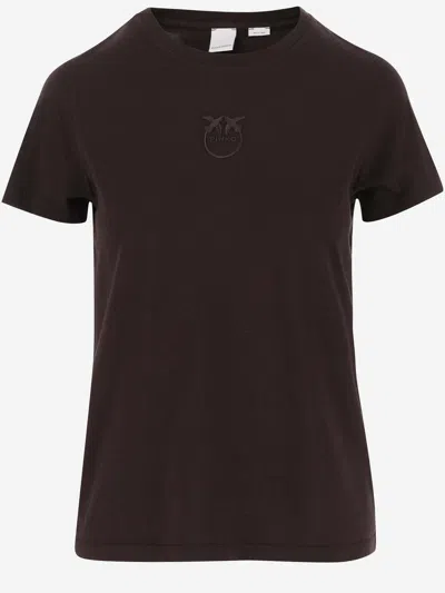 PINKO COTTON T-SHIRT WITH LOGO