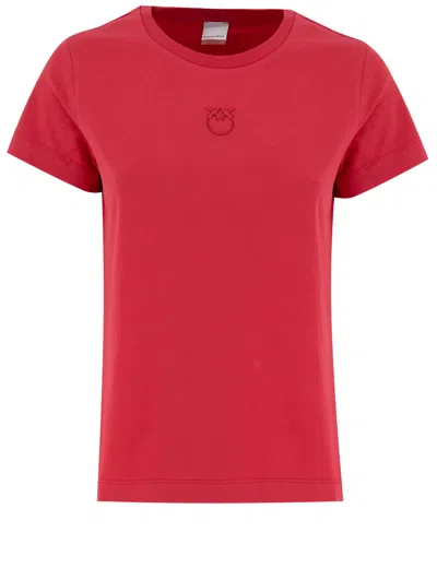 PINKO COTTON T-SHIRT WITH LOGO