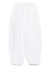 Pinko Lightweight Balloon Pants With Drawstring In White