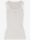 Shop Pinko Cotton Top With Logo In White