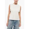 Pinko Cotton Twilight Tank Top With Fringes