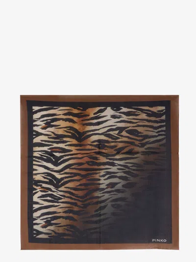 Pinko Cotton Valzer Foulard In Brown