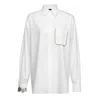 Pinko White Cotton Shirt In White