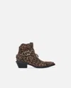 Pinko Cowboy Boots With Studs And Animal Print In Animal Print
