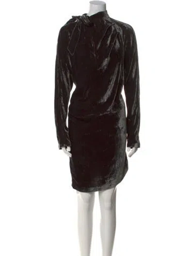 Pre-owned Pinko Cowl Neck Mini Dress W/ Tags In Black