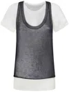 Pinko T-shirt Avec Débardeur Assorti In Black