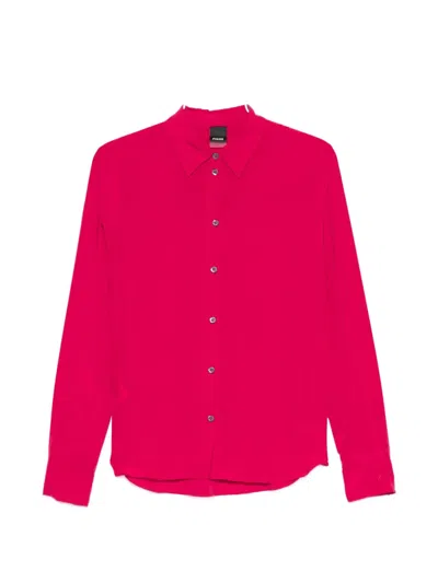 Pinko Crackers Silk Shirt In Pink