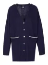 Pinko Blue Tsmania Cardigan In Blue