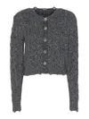 Pinko Walking In Memphis Sweater In Gray