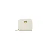 Pinko Square Zip-around Wallet In Chevron-patterned Nappa Leather