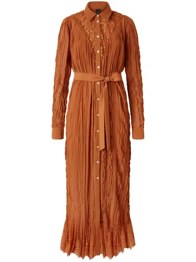 PINKO CREASED EFFECT SHIRT DRESS
