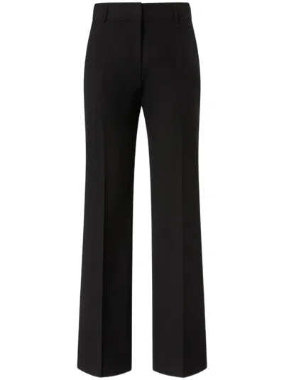 Pinko Wide-leg Trousers With Tailored Silhouette And Design In Black