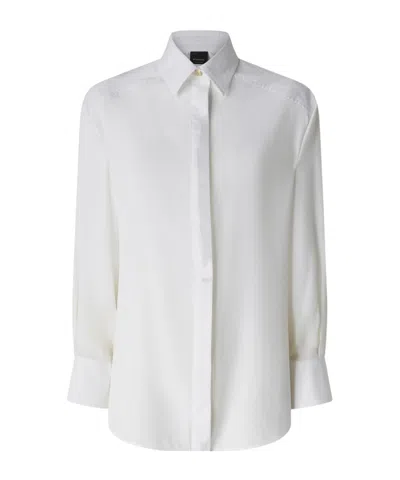 Pinko Crepe And Poplin Shirt In Red