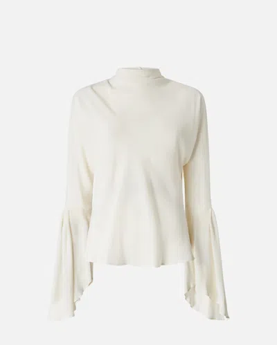 PINKO BLOUSE EN CRÊPE DE CHINE À ENCOLURE DOS