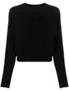 Pinko Crew-neck Cashmere Jumper In Black