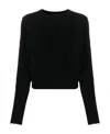 Pinko Crew-neck Cashmere Jumper In Black