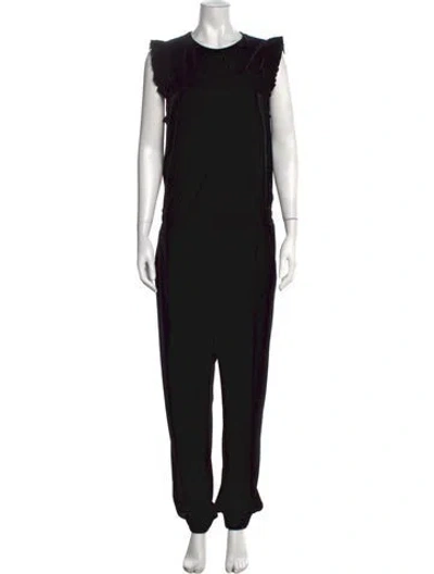 Pre-owned Pinko Crew Neck Jumpsuit In Black