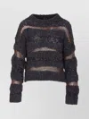 Pinko San Domino Pattern Sweater With Lurex Thread Inserts In Black