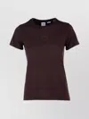 Pinko Cotton T-shirt With Logo In Purple