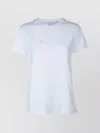 Pinko T Shirt A Maniche Corte Con Logo In White