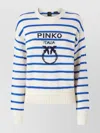 Pinko Crew Neck Striped Pattern Sweatshirt