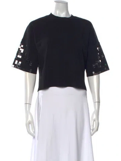Pre-owned Pinko Crew Neck Sweater In Black