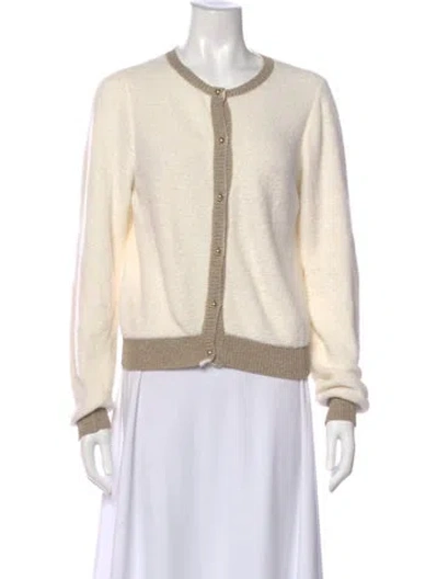 Pre-owned Pinko Crew Neck Sweater In Neutral