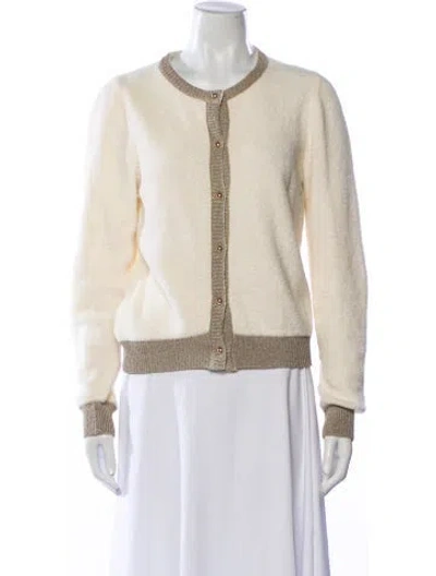 Pre-owned Pinko Crew Neck Sweater In Neutral