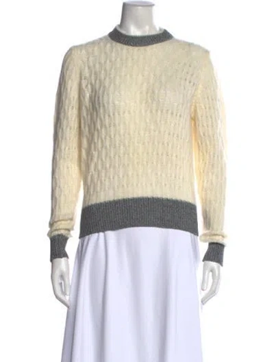 Pre-owned Pinko Crew Neck Sweater In Neutral