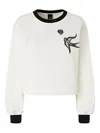Pinko Crew-neck Sweatshirt In White