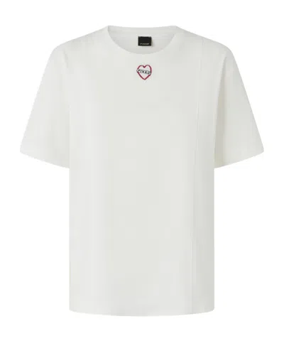 Pinko Crew Neck T-shirt In White