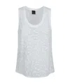 Pinko Crew Neck Vest In White