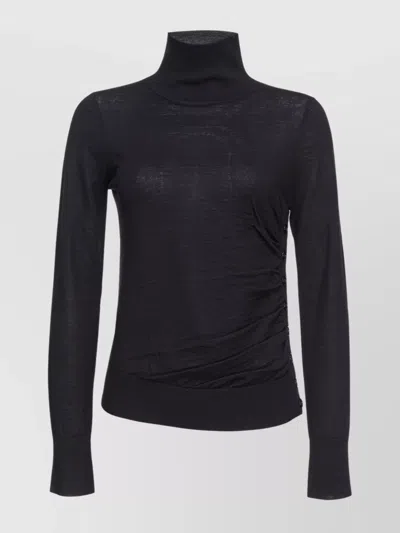 PINKO CREW NECK WOOL SIDE BUTTONS