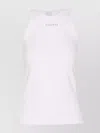 Pinko Crewneck Distinto Ribbed Sleeveless Top In White