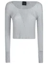 Pinko Nathan Filo Metallico Sweater - Pearl Gray