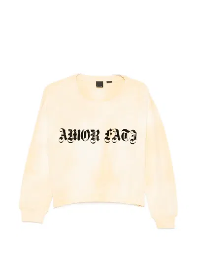 Pinko Crew-neck Sweatshirt In Pink