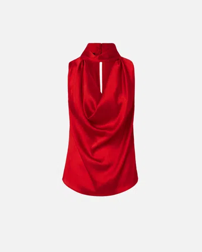 Pinko Arras Blouse In Salsa Red