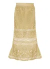 Pinko Yellow Crispo Skirt