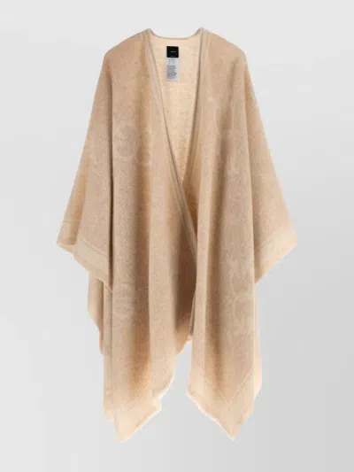 Pinko Croatia Draped Lightweight Soft Texture Jacket In Brown