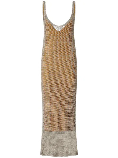 Pinko Vestido Midi - Viggiano In Brown