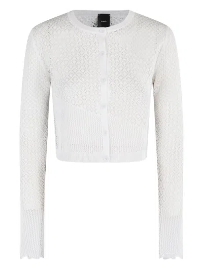 PINKO CROCHET-KNIT CARDIGAN