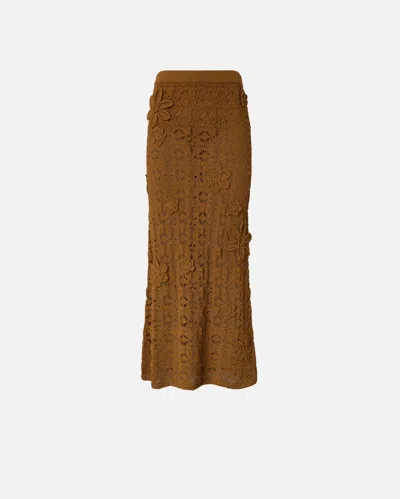 Pinko Anthemis Skirt In Brown