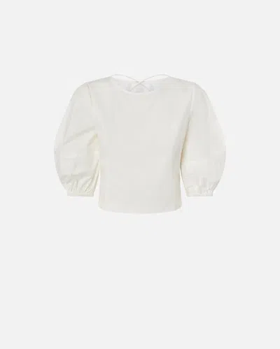 PINKO - CROPPED BACKLESS BLOUSE - 46