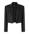 Pinko Cropped Blazer In Black