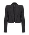 Pinko Short Jacket With Pockets And Lapels In Black